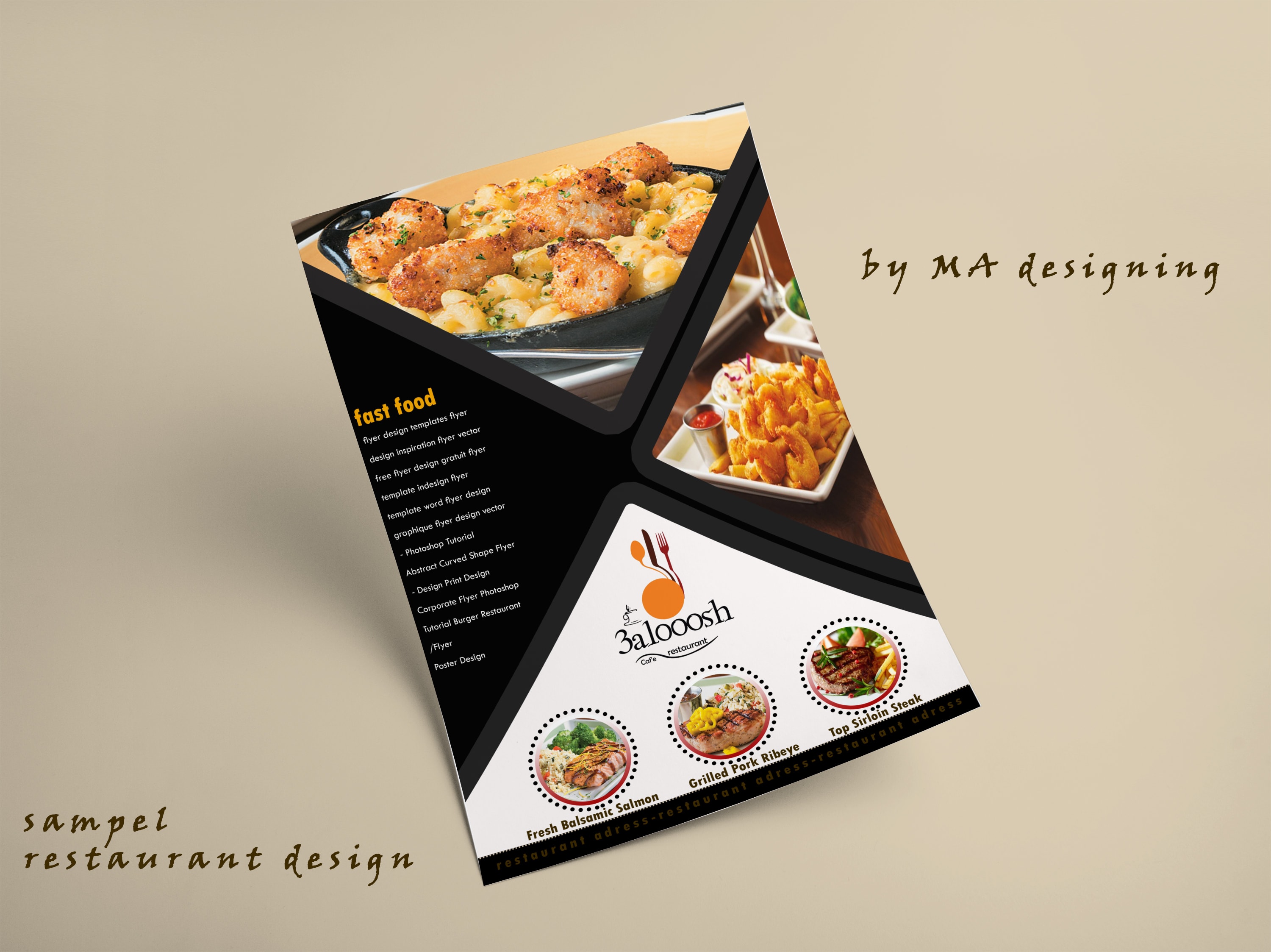 Flyer For Restaurant Attractive And Professional By Roseshop