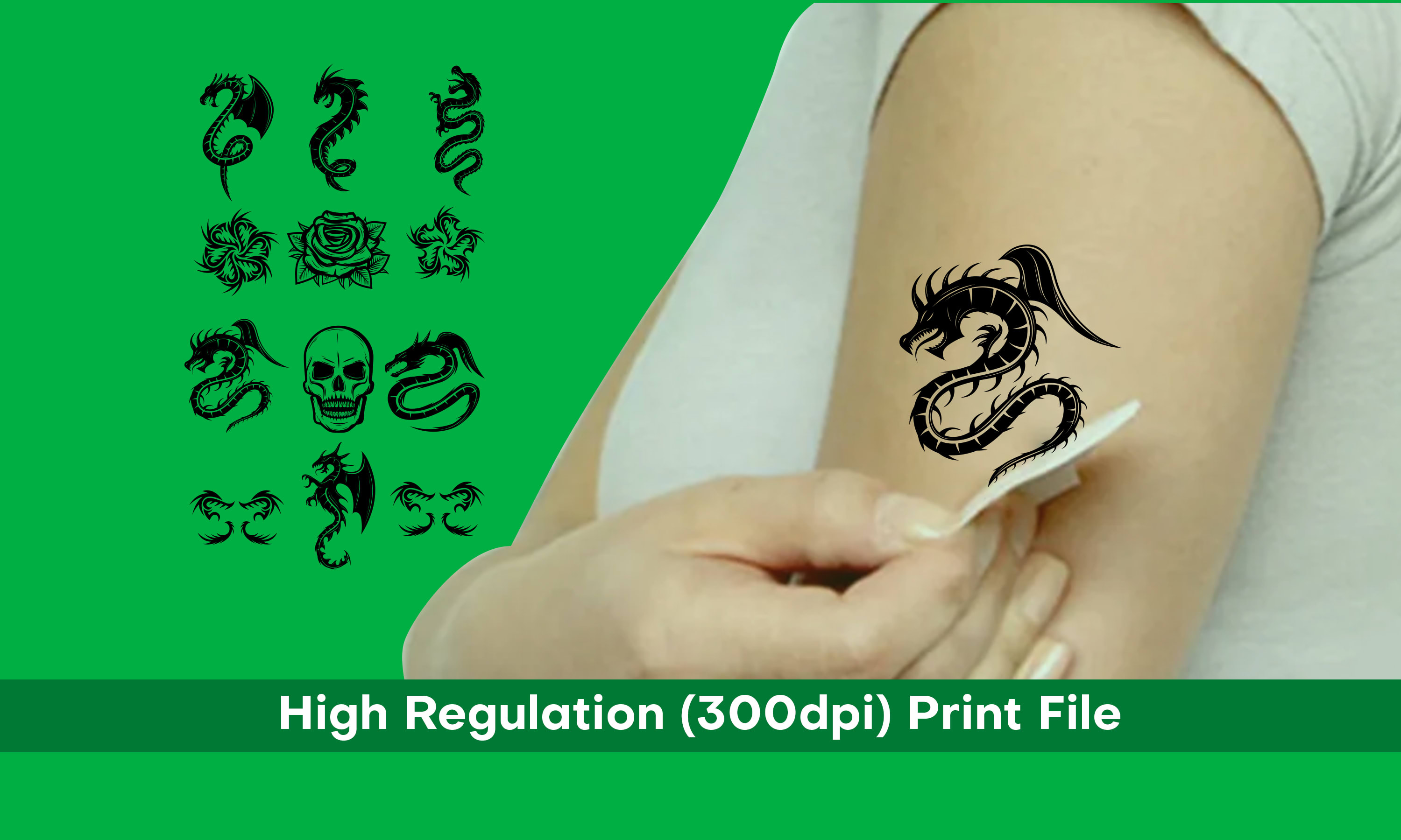 Do your temporary tattoos, printed tattoos design by Shovonparvaz | Fiverr