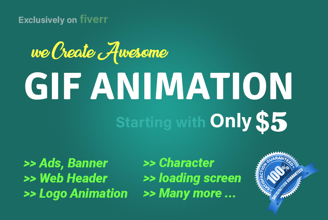 Do animated gifs, web banner animation, google ads banner, social media  design by Dsilva | Fiverr