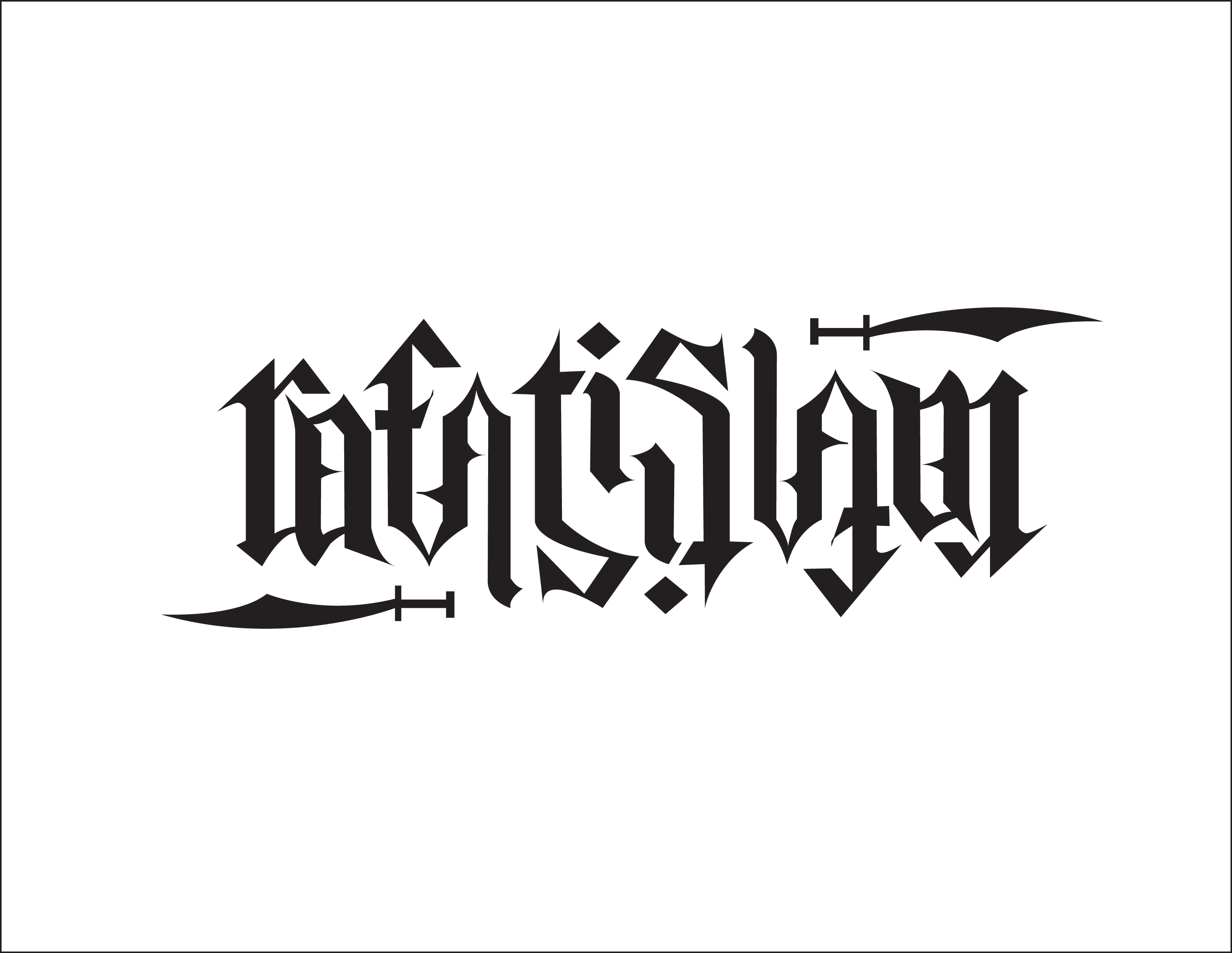 Ambigram Tattoo Greeting Cards for Sale | Redbubble