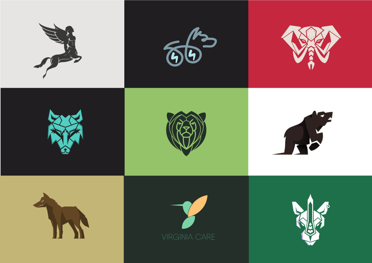 Geometric Animal Logo Geometric Animal Logo