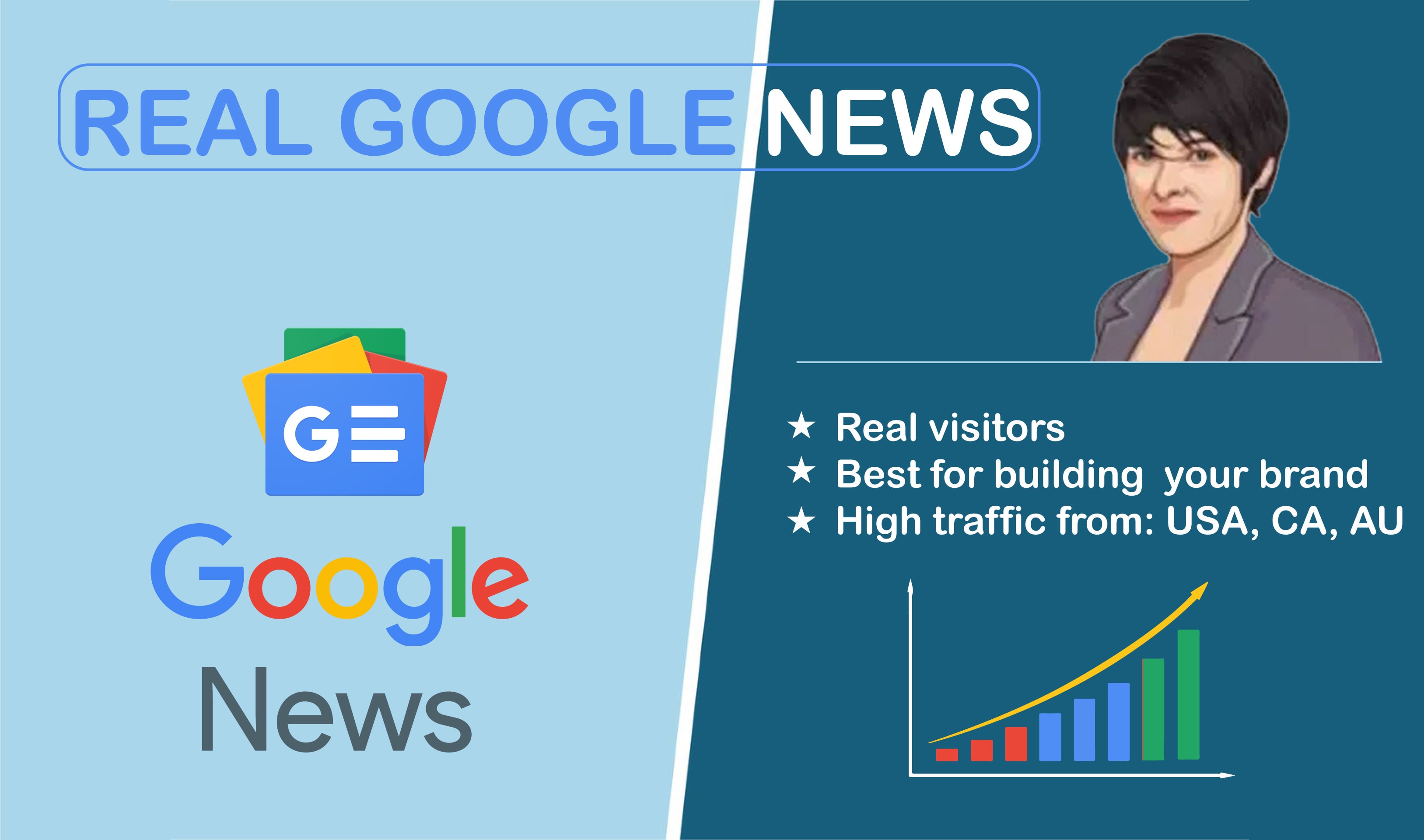do an interview or news on google news website with traffic