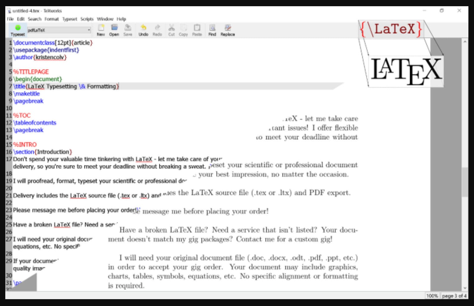 latex for windows 10 texworks
