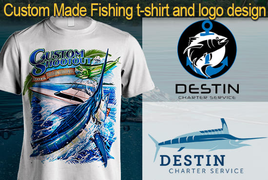 Make fishing tshirt and fishing team logo design by Shorif033