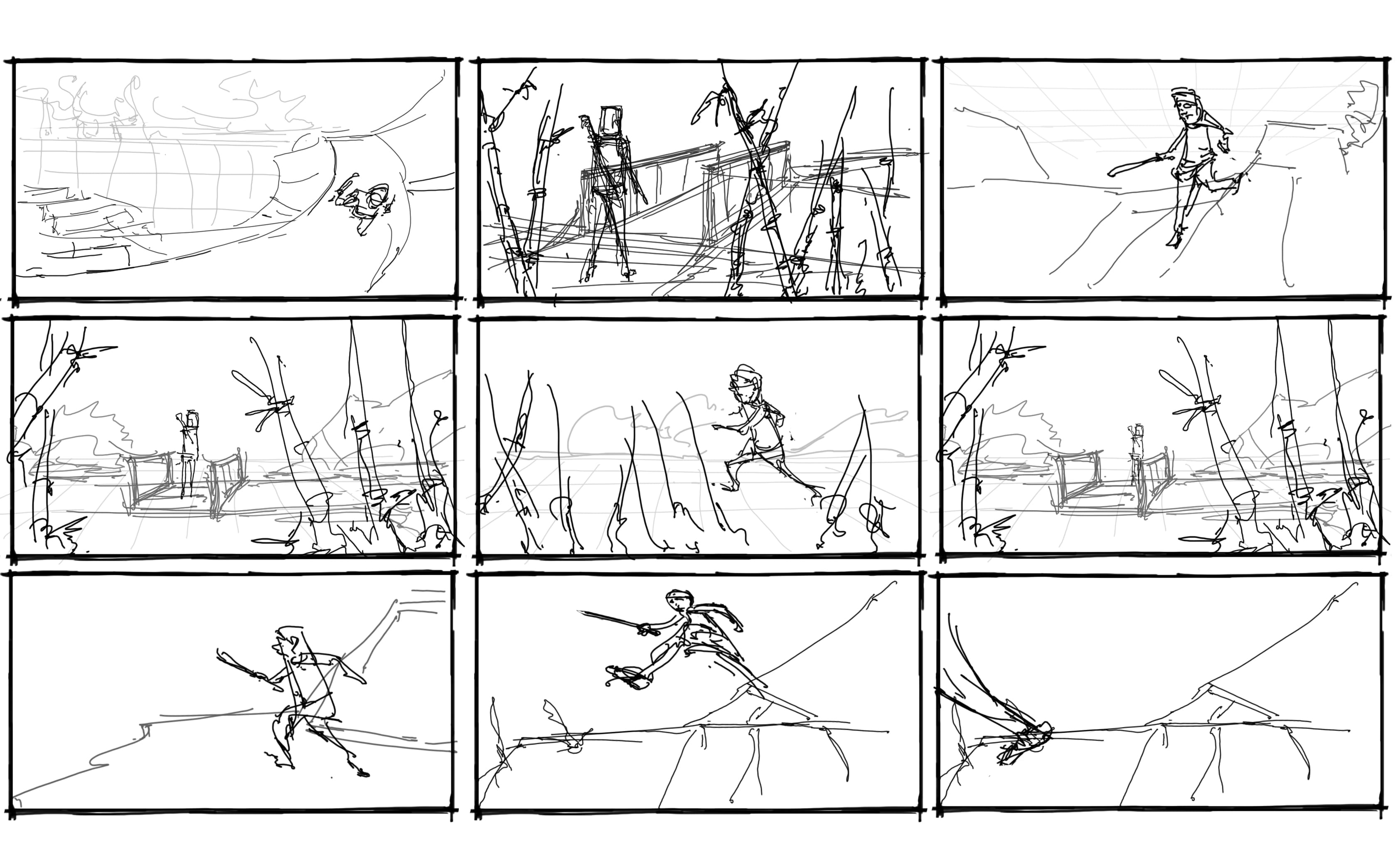 Draw storyboard for film animation and commercial by Umunhum | Fiverr