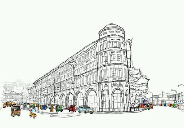 Do Line Drawings Of Architecture Buildings By Artosan