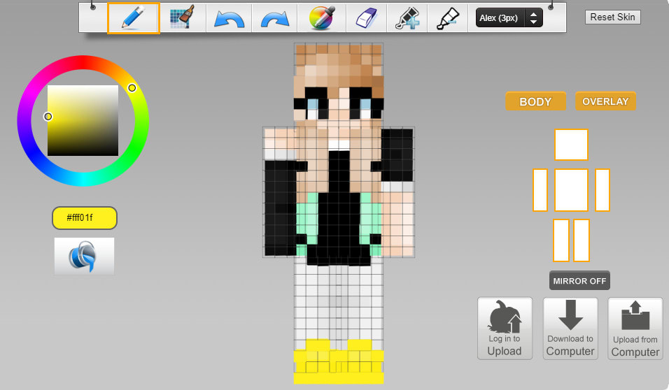 How to Easily Make and Edit your Own Minecraft skins! [Minecraft