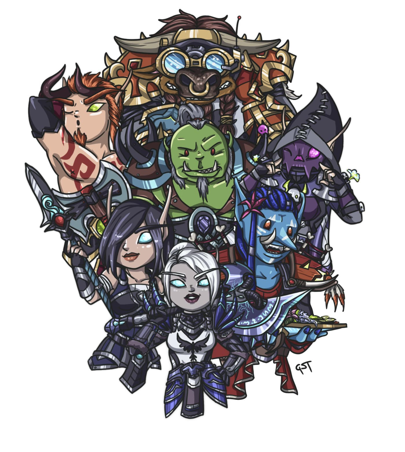Create an adorable customized world of warcraft avatar by Gabriellestern |  Fiverr