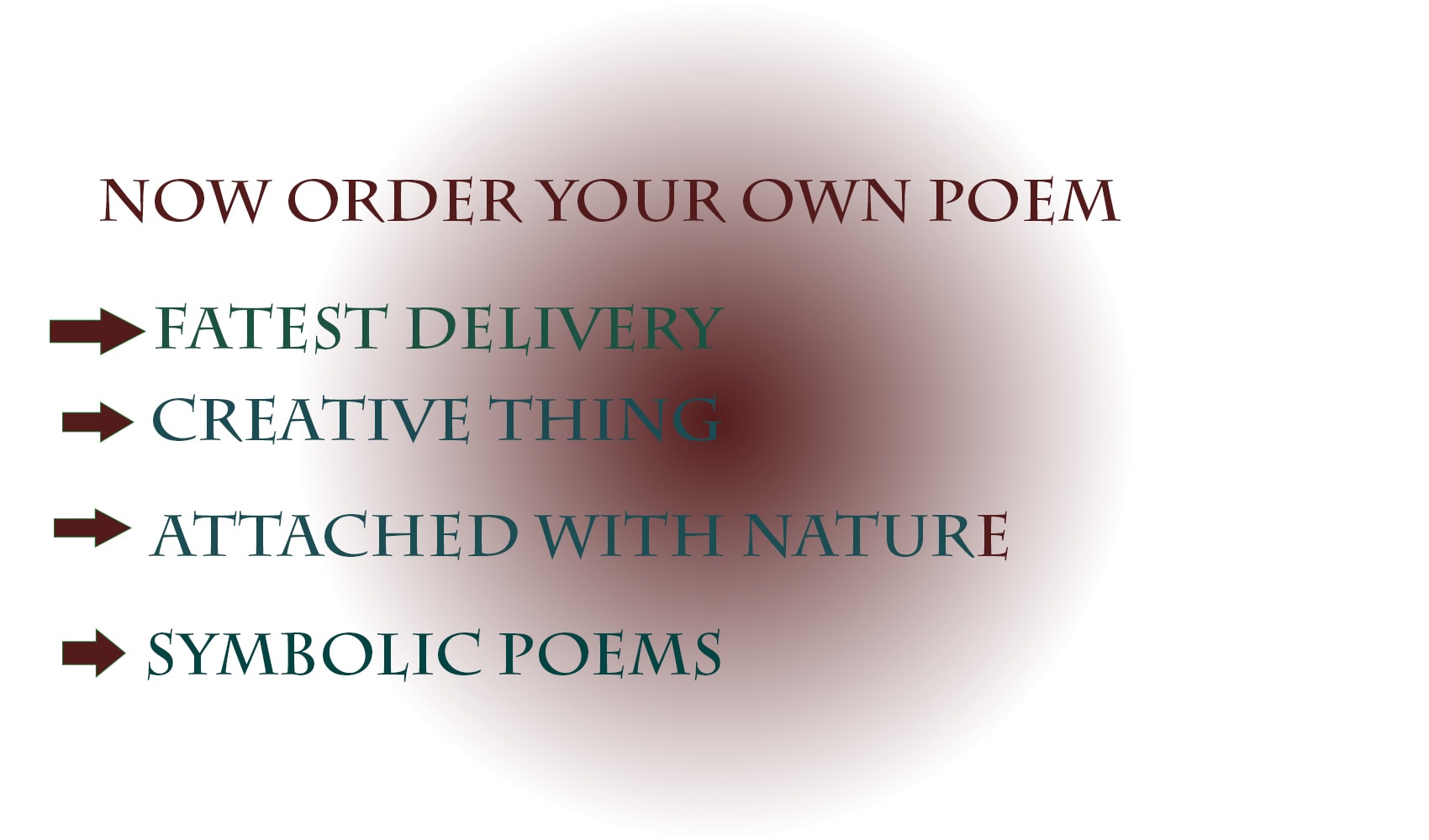 Write a symbolic poems for you by Khanblouch  Fiverr