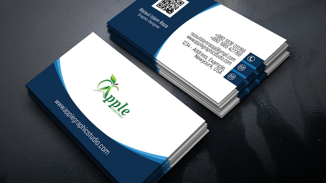 Neelumpari: I will do professional business card design for $23 on fiverr.com Throughout Professional Name Card Template