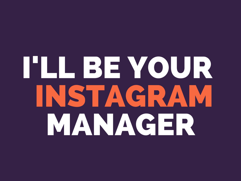 Be Your Instagram Account Manager By H2oogle