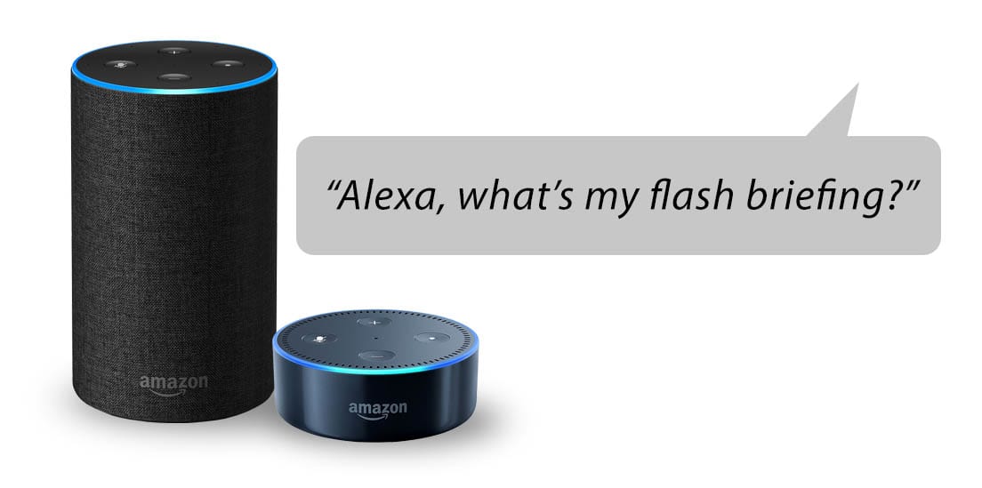 how to set up alexa flash briefing