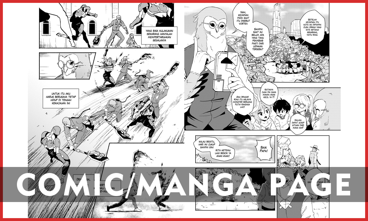 Draw a comic manga page based on your script by Fer_digitalart