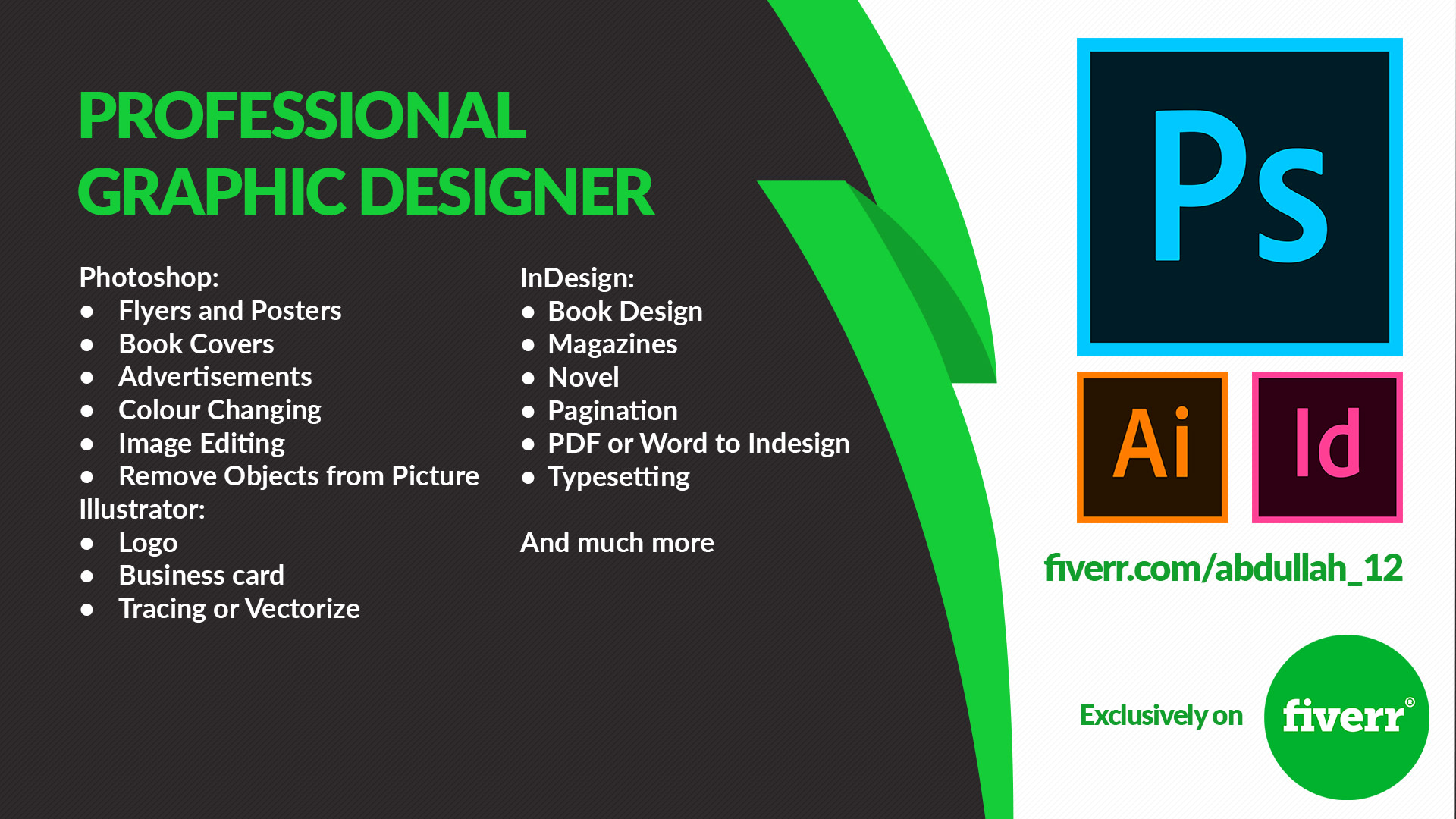 Be Your Personal And Professional Graphic Designer By Abdullah 12,Interior Designer Biography Sample