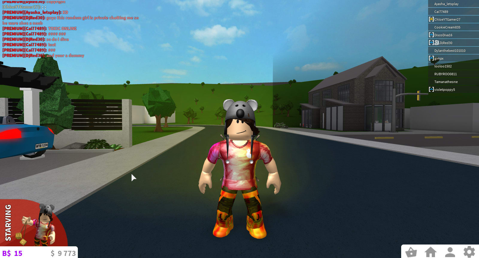 dylan plays roblox