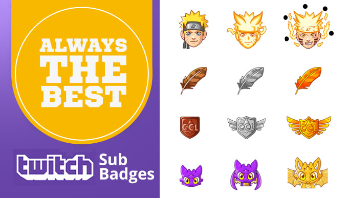 Create custom sub badges or channel points for kick twitch by