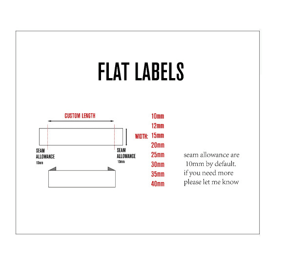 Free printable, customizable clothing label templates