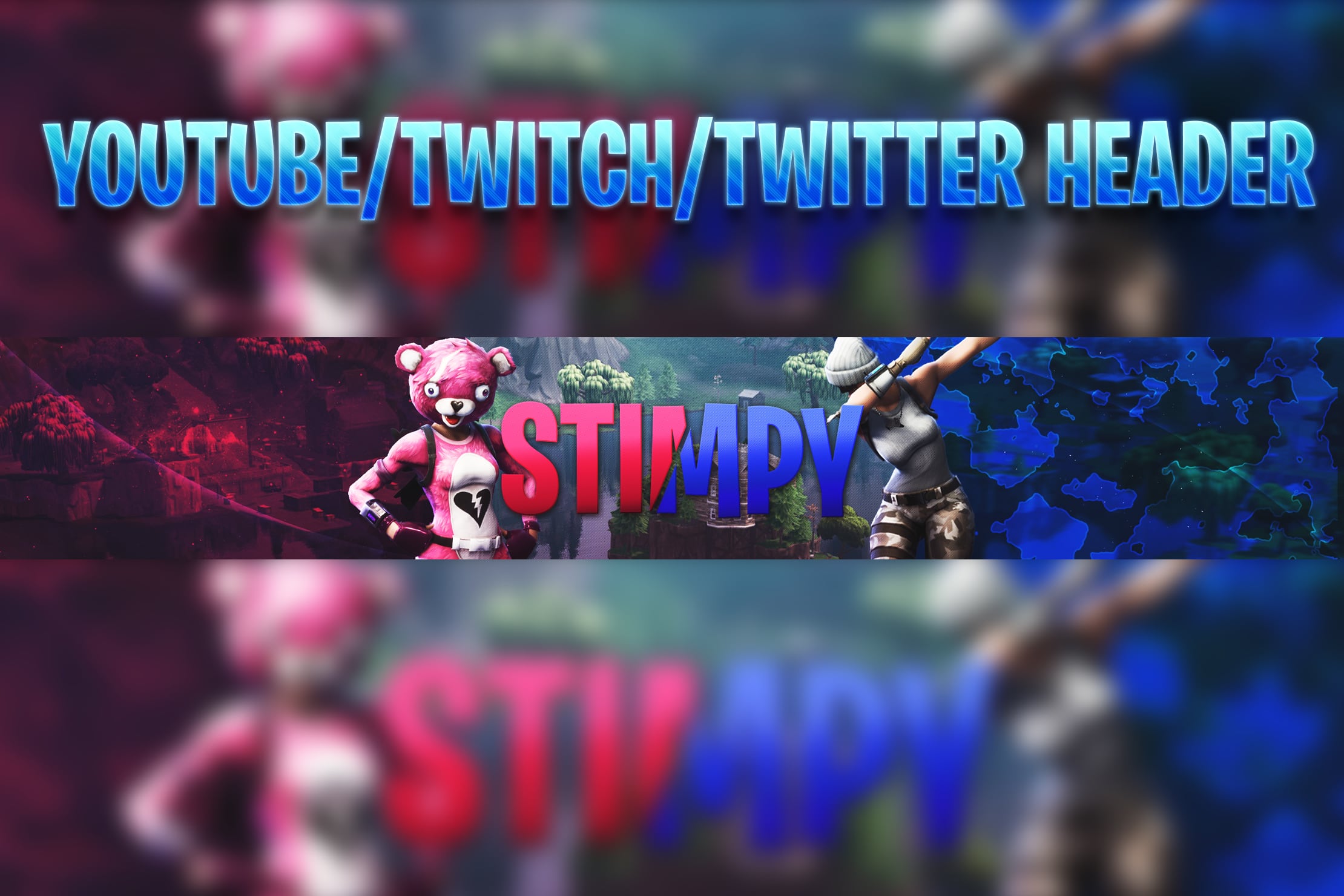 Design Youtube And Twitch Fortnite Banners Overlay And Icons By Stimpy Fiverr