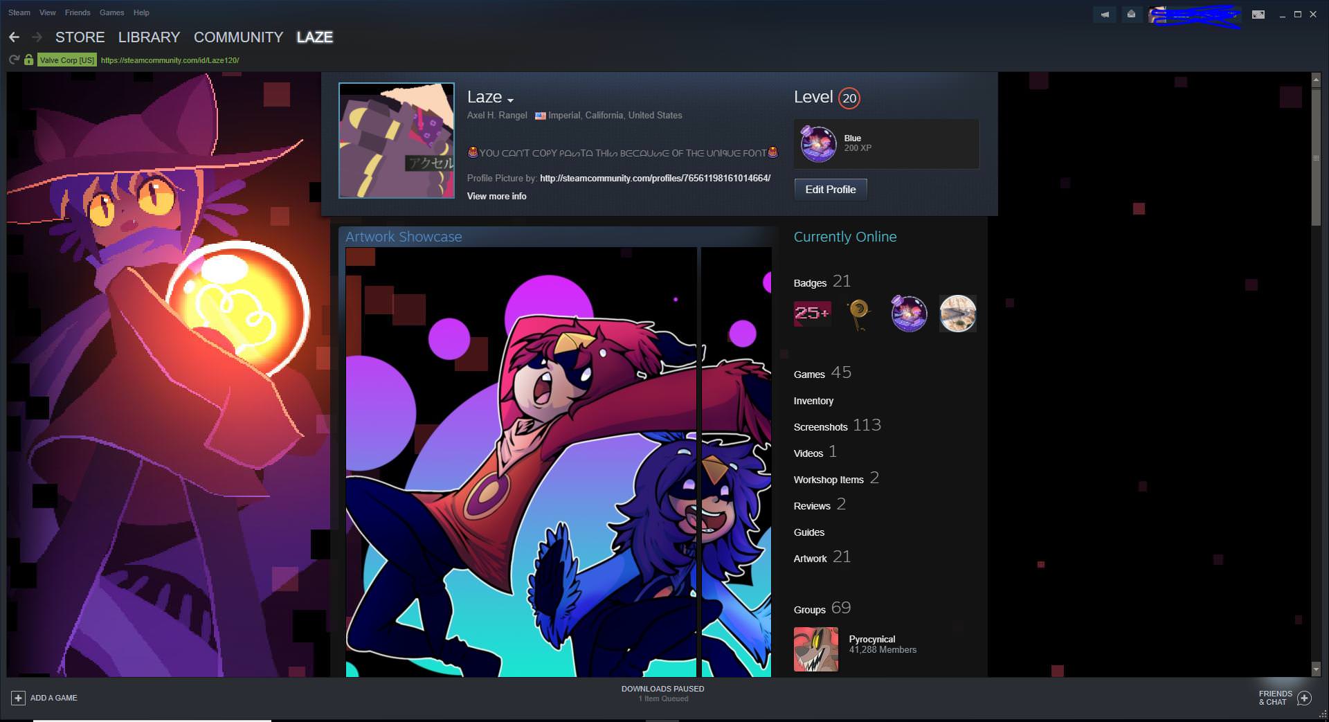 Creating a matching Artwork to your Steam Background