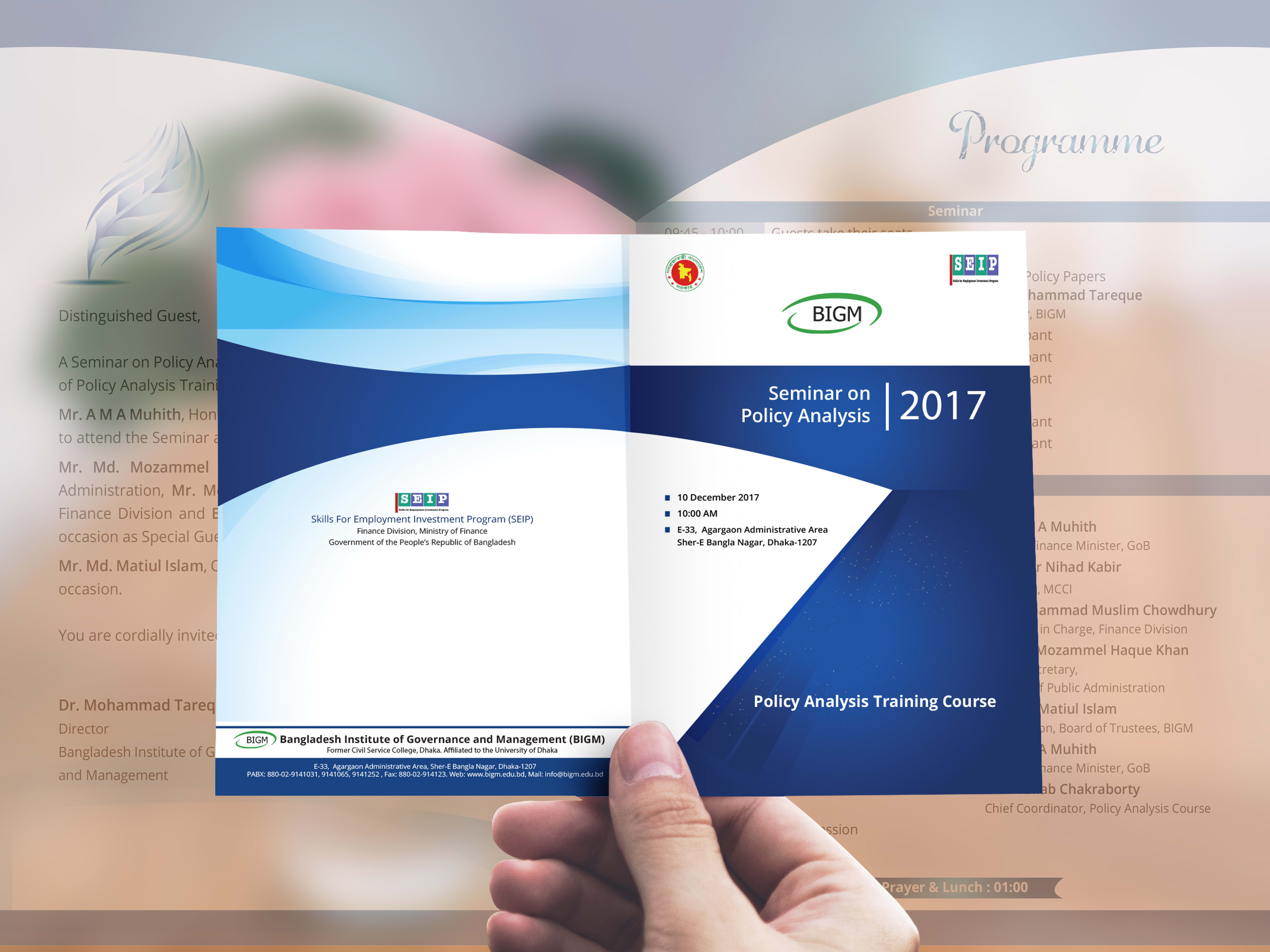 Design invitation card, post card for your any program by A22tive Throughout Seminar Invitation Card Template