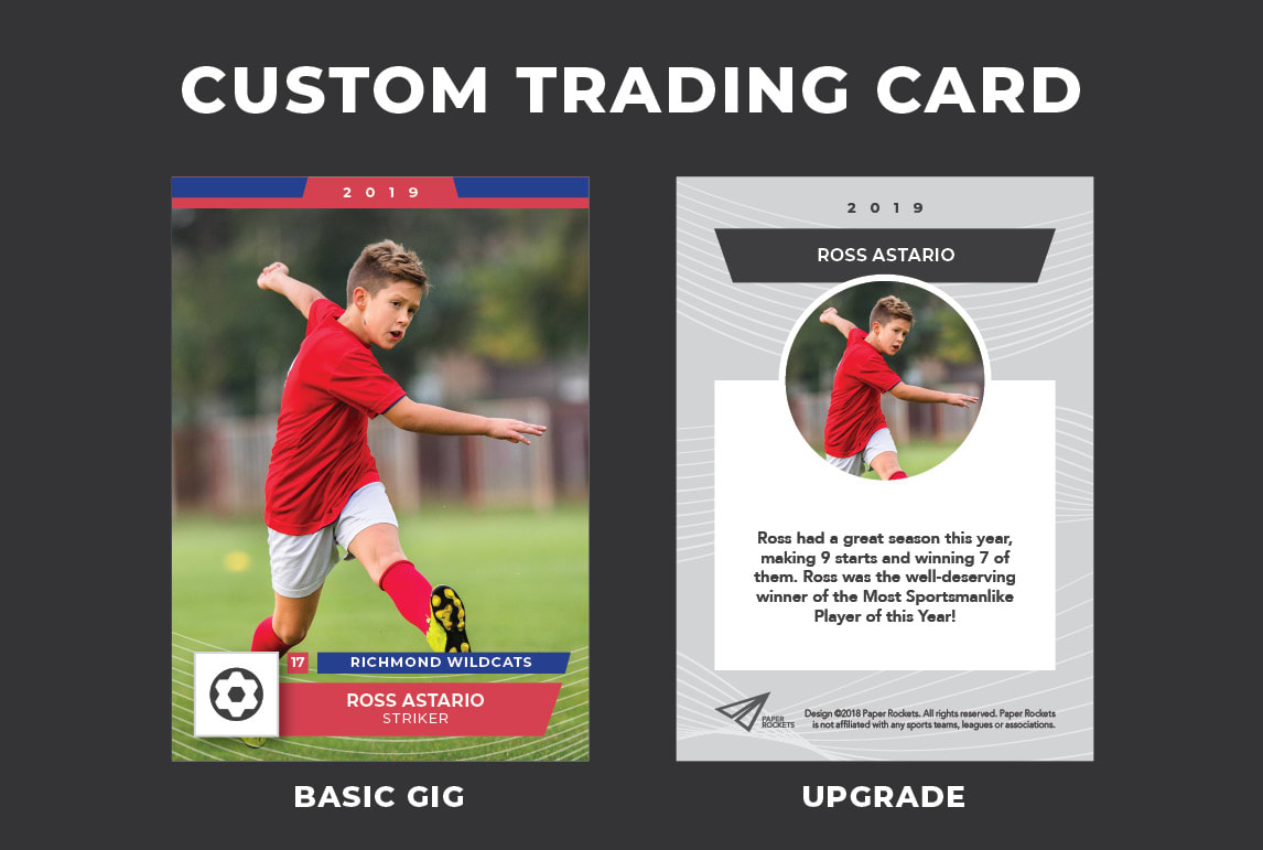 Design your soccer trading card by Paperrockets  Fiverr For Soccer Trading Card Template