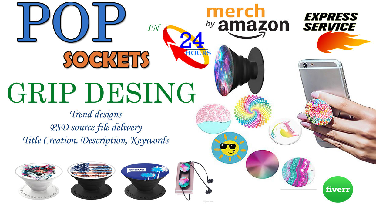 Popsockets Designs to sell on Merch Stores
