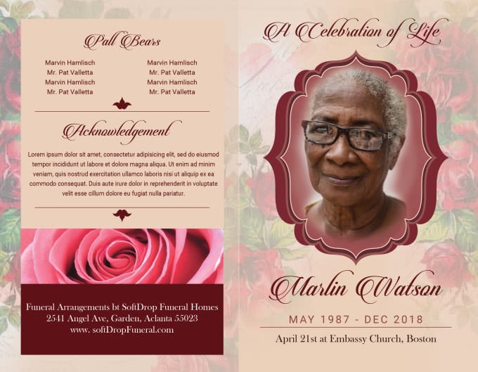 Funeral Card Funeral Banner Design - Blogs