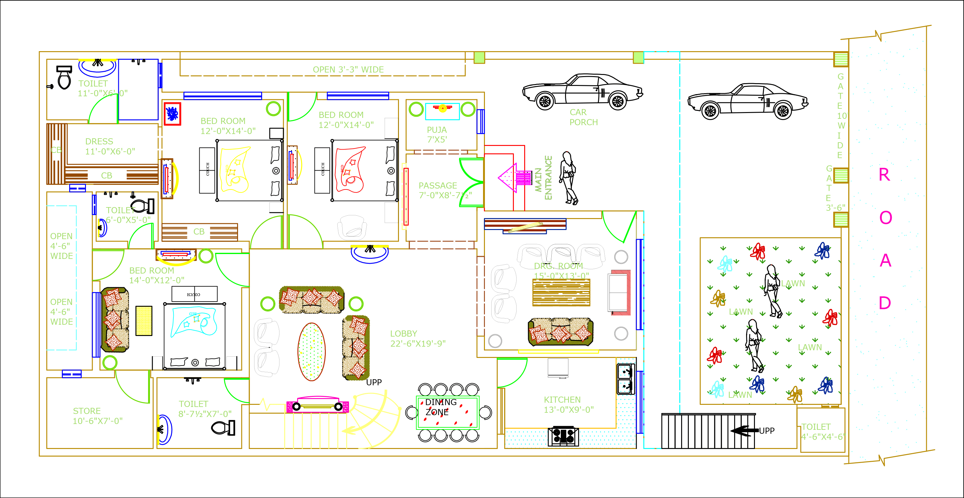 Design Home Plan In We Deal 2d And By Balu Creative Plan In We Deal 2d And