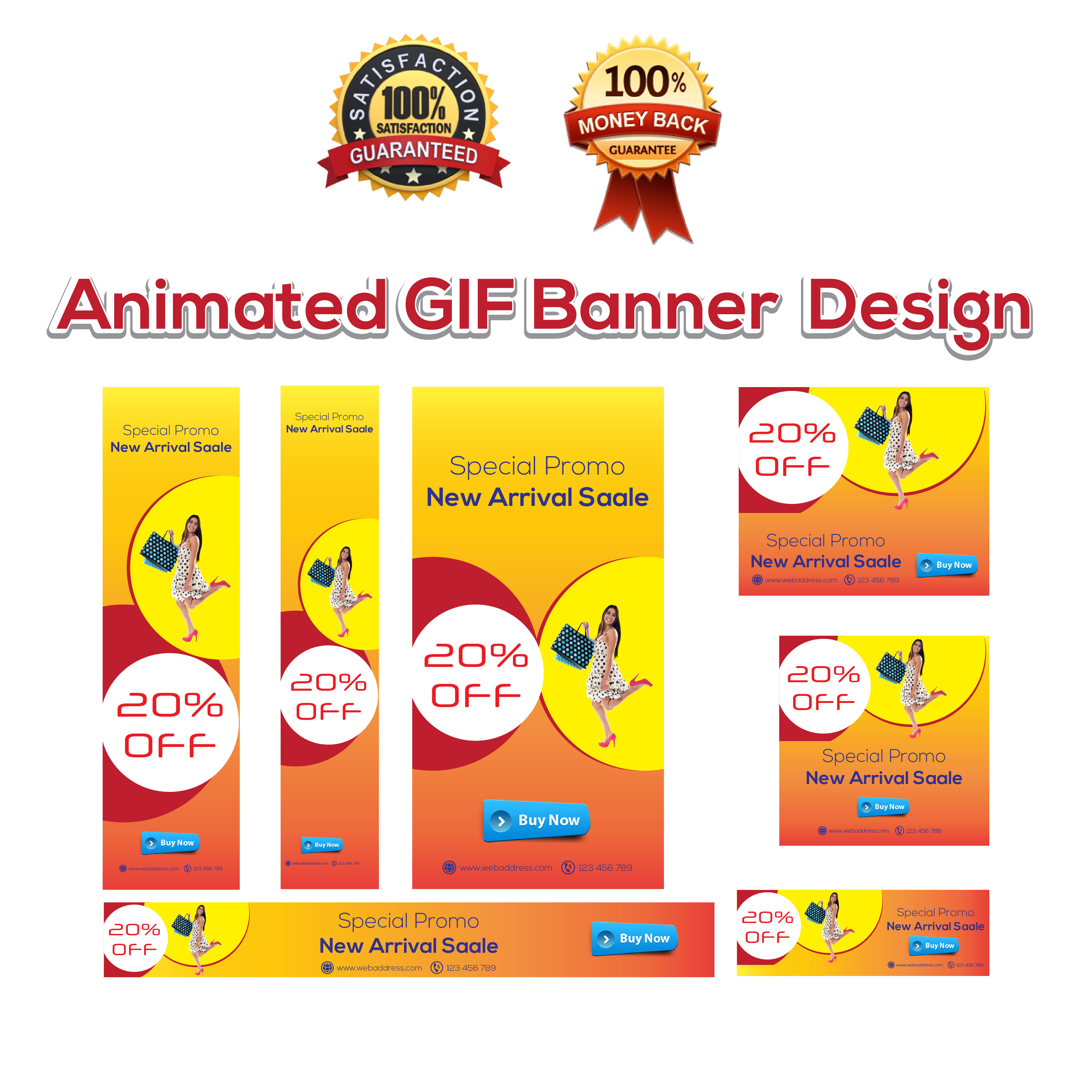 Animated Gif Banner Ads Web Standard Design By Designstudio10