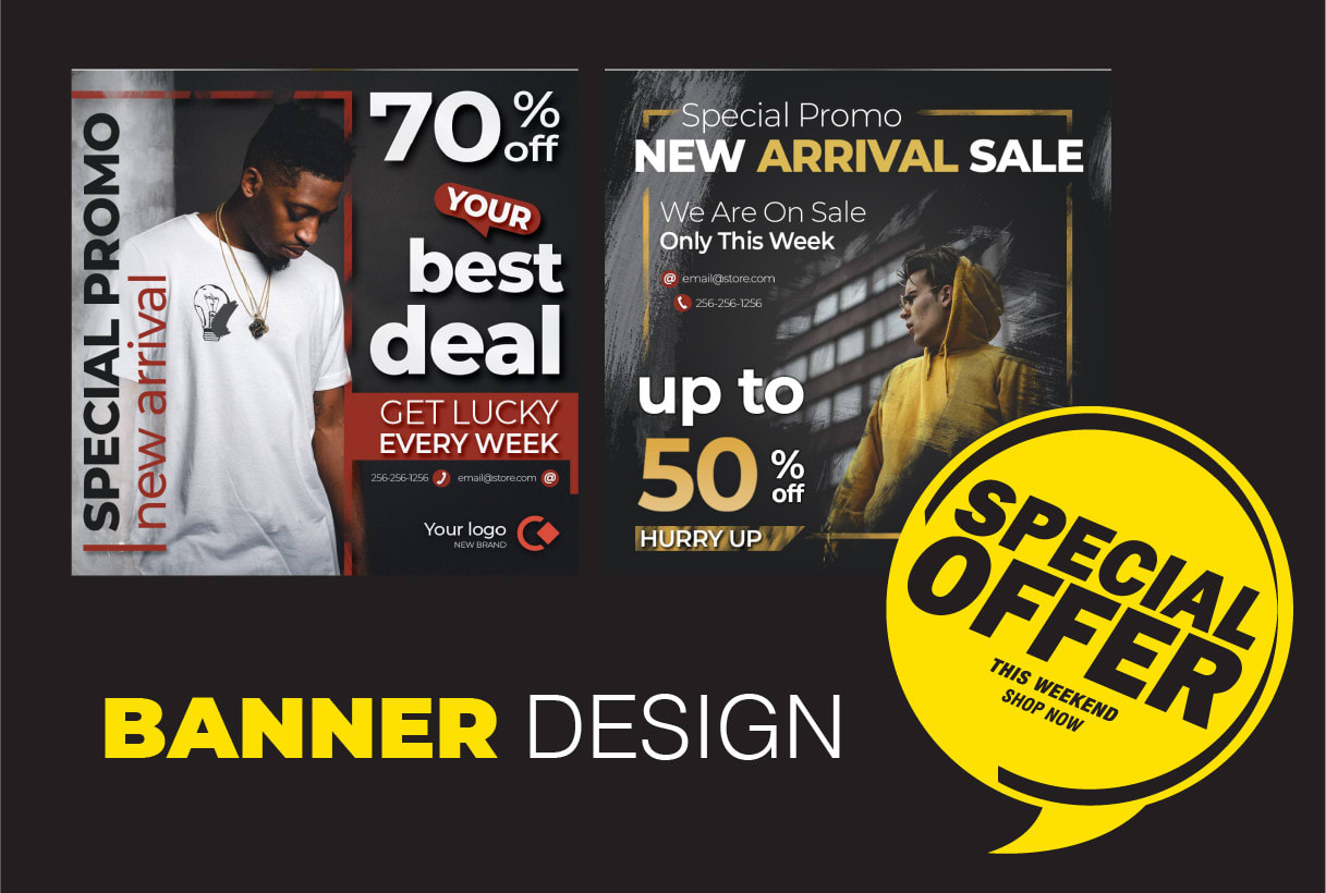Create 2 Professional Web Banner Ads By Sammhg
