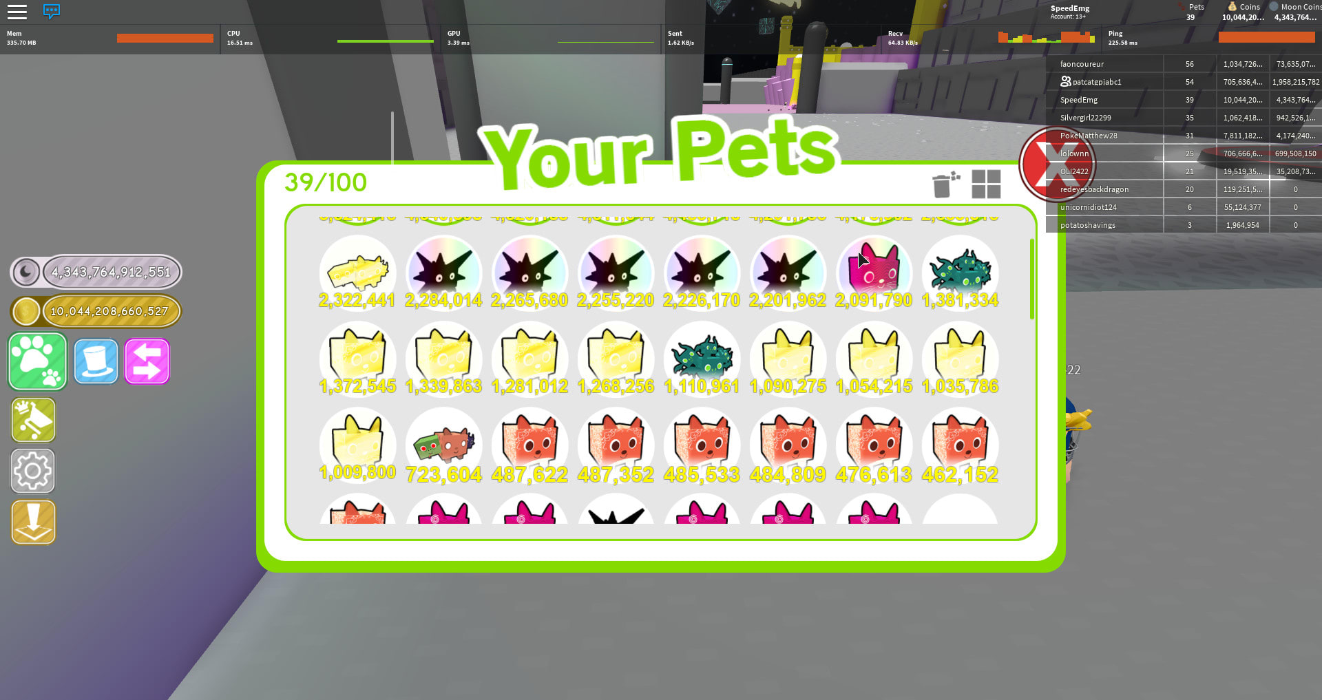 Give You Very Good Pets In Pet Simulator By Speedemg