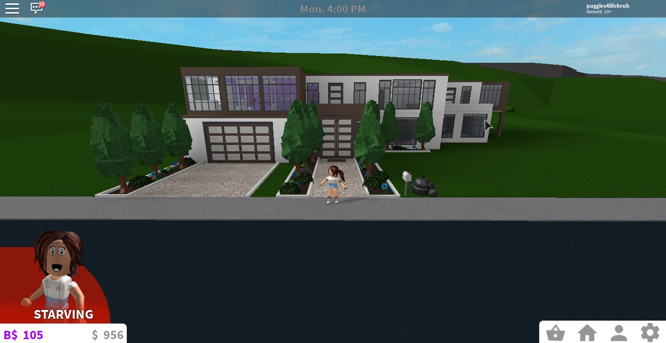 Building Modern Mansion Roblox Bloxburg