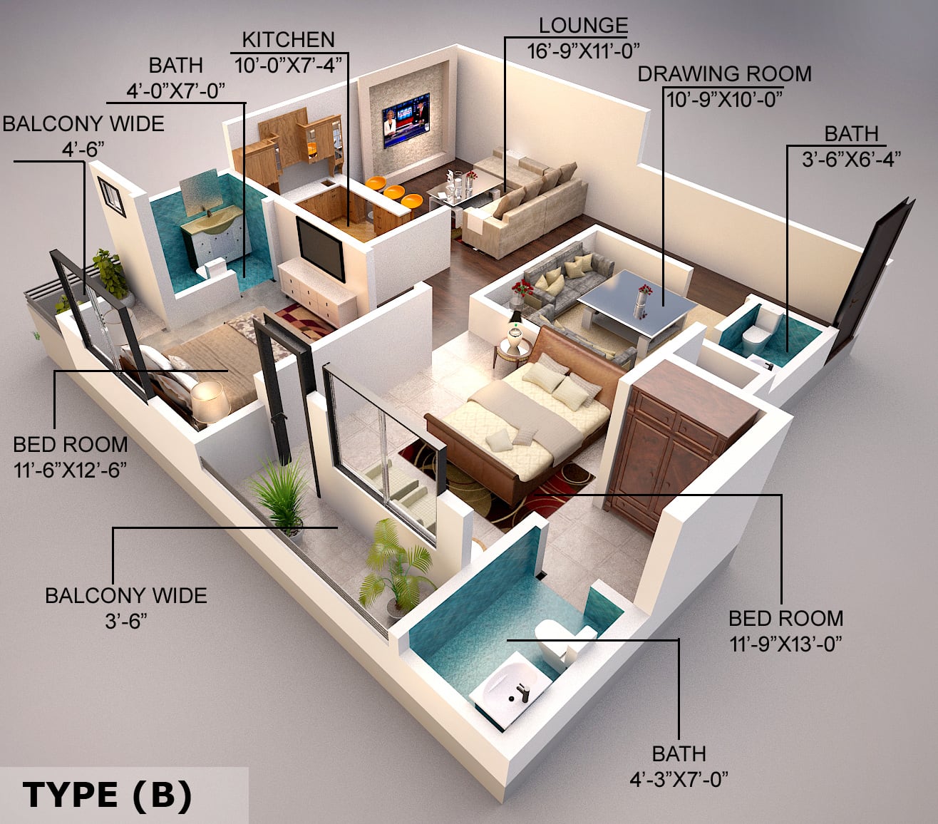 Create 3d Floor Plan Exterior And Interior Model Sketchup 