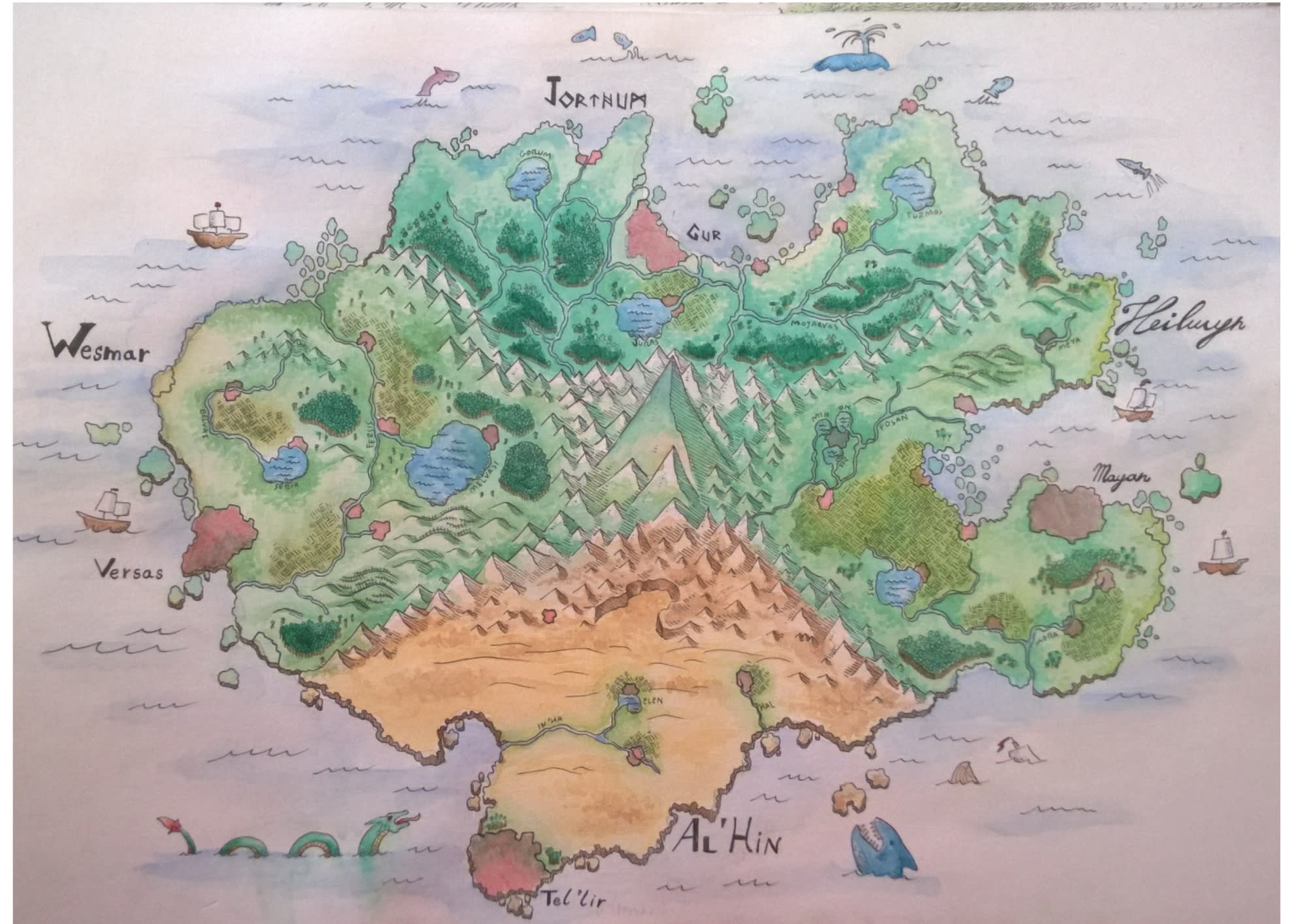 Draw A Fantasy World Map By Ilcorvoartworks