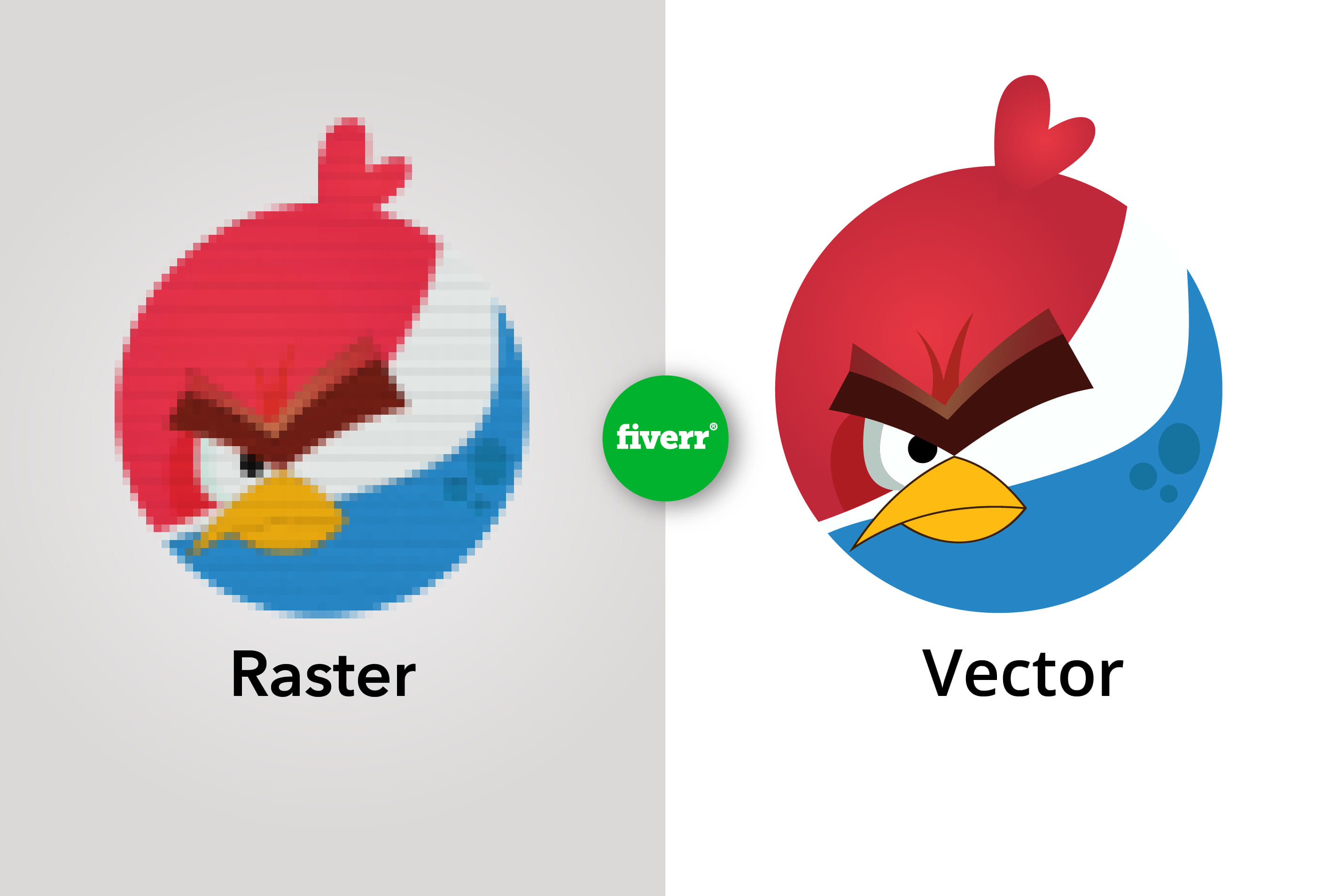 Vectorise, tracing your logo to vector in quick by Pashagraphics | Fiverr