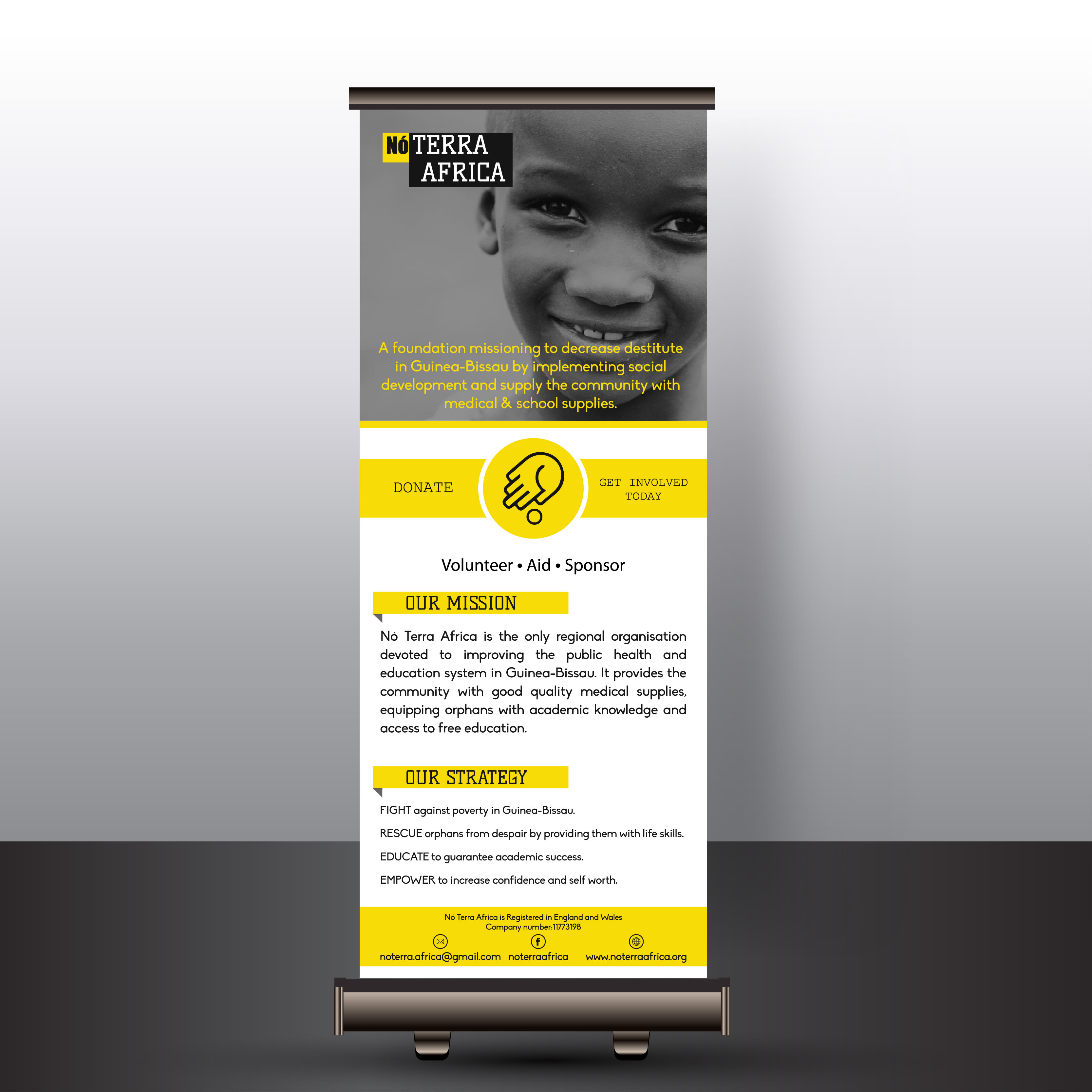 Design Stunning Roller Banner Advertising Within 24 Hrs By
