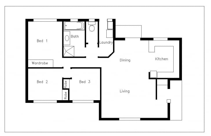 2d Floor Plan Designing And Dimension By Araizrafi