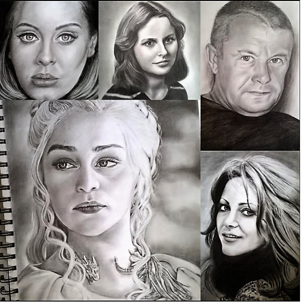 Draw A Realistic Portrait Of People Or Pets By Camillag126