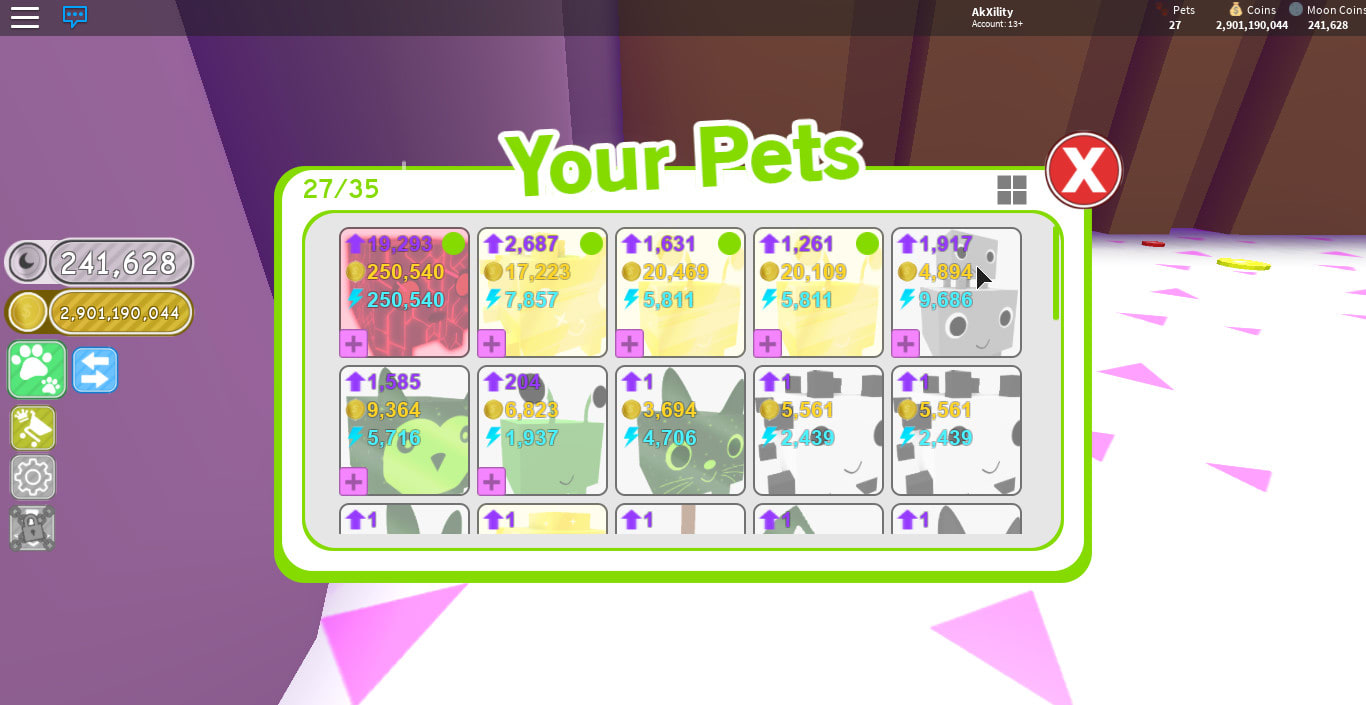 Sell You Pets In Pet Simulator By Exoticnoodles