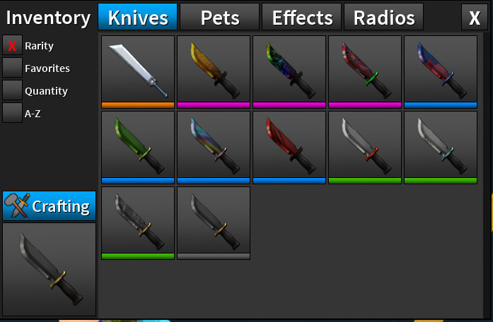 Give You All My Roblox Assassin Knifes By Blazyy