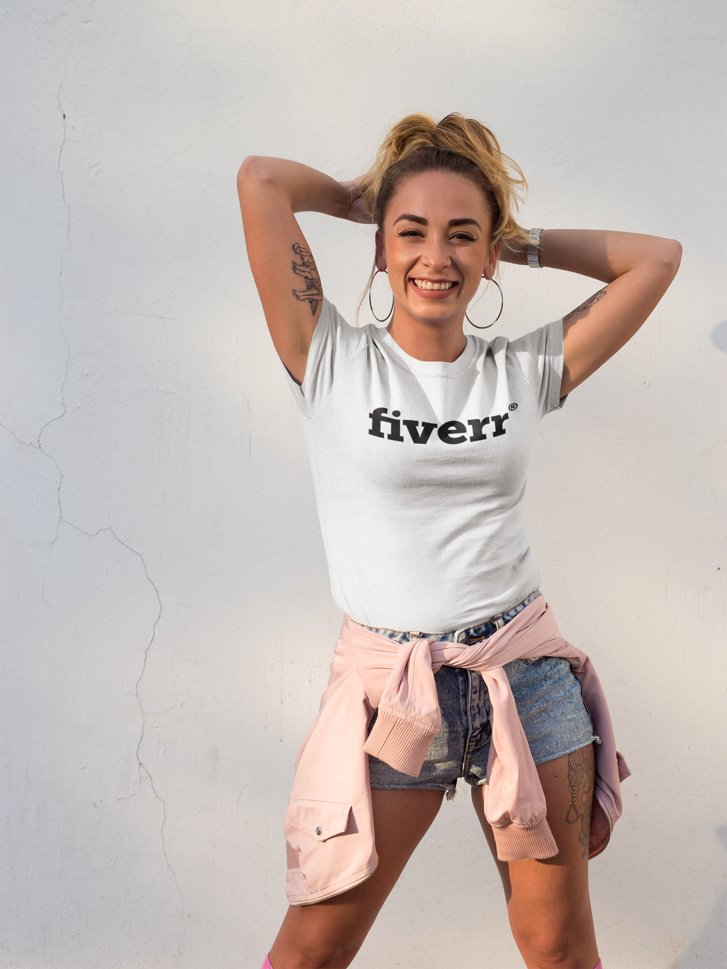girl wearing only shirt pic