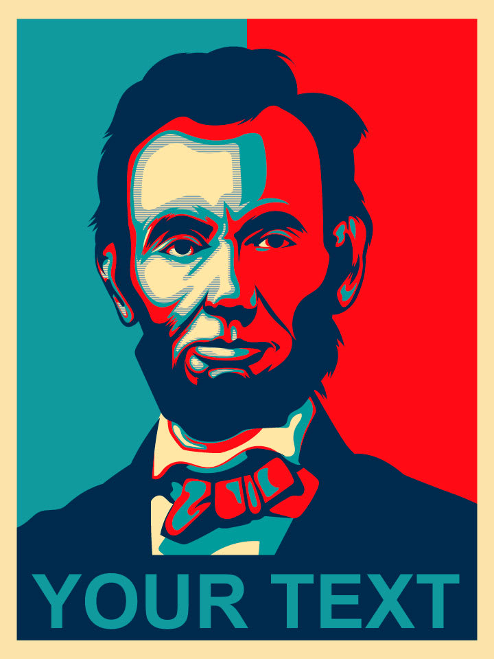Draw you in red and blue obama poster style by Liklik | Fiverr