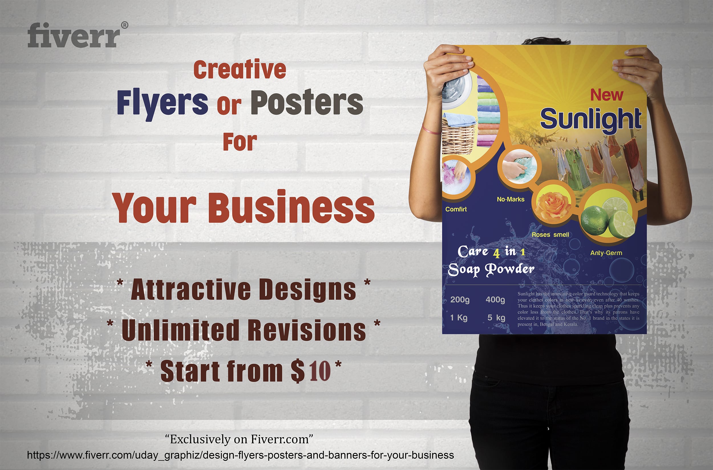 Design Creative Flyers Or Posters For Your Business By Uday Graphiz Fiverr