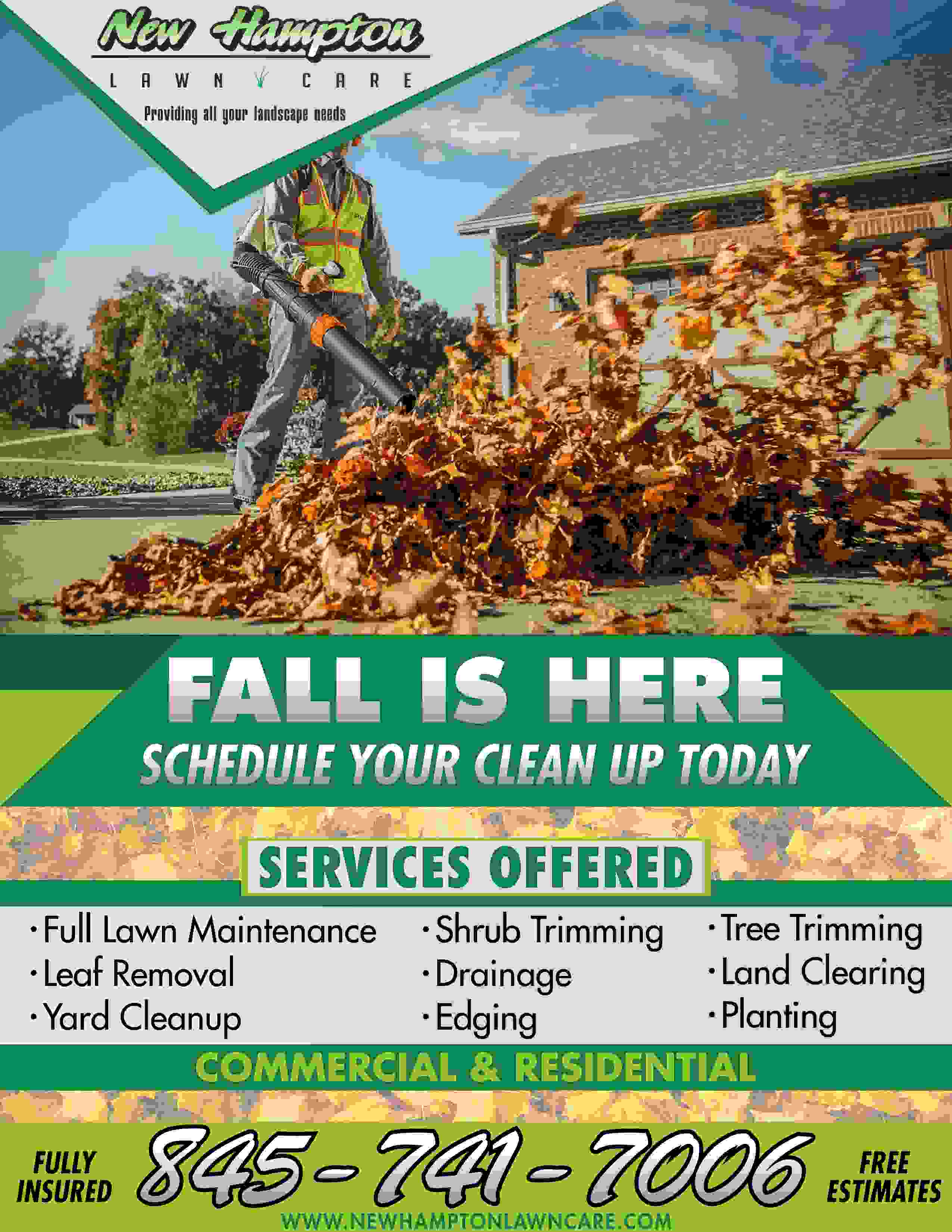 Fall Clean Up Flyer Template