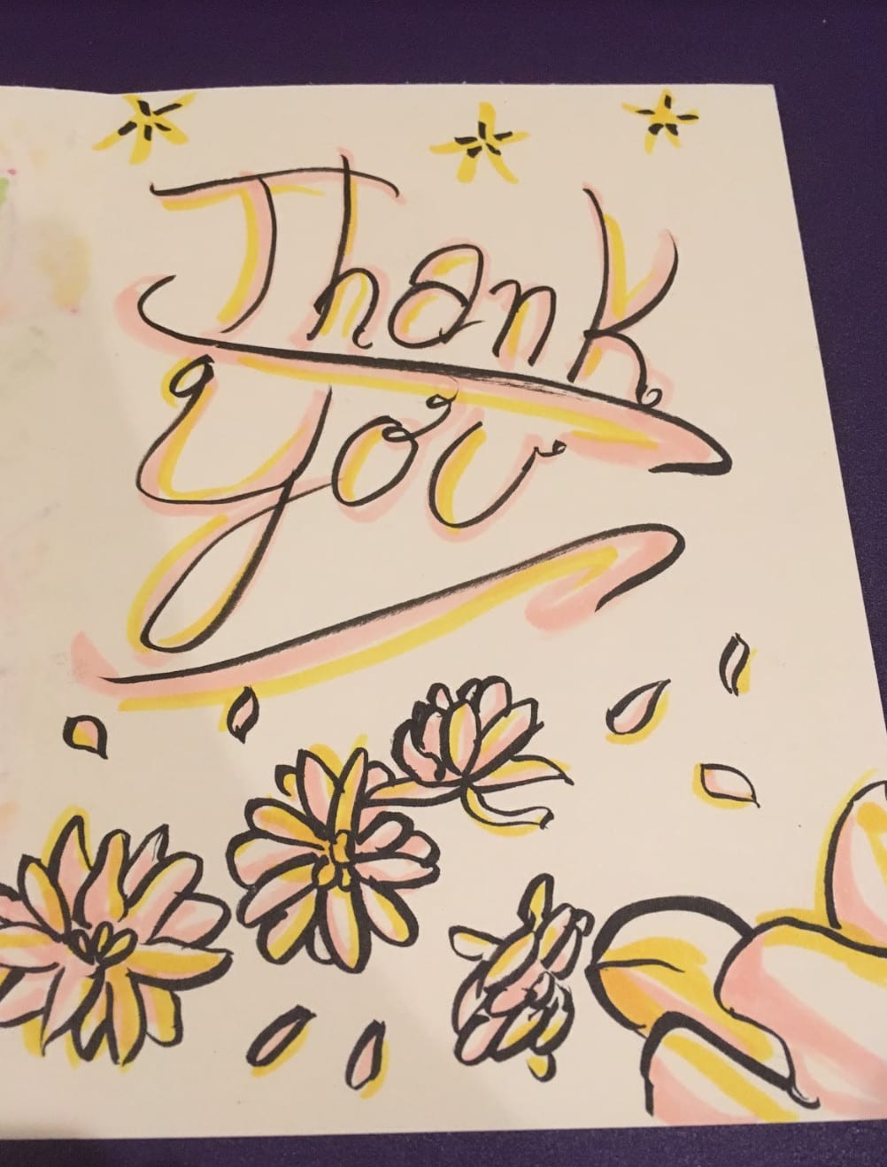 Thank you art sketch greeting design template | PosterMyWall