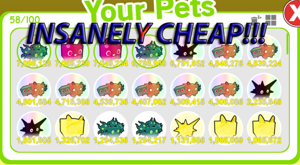 Sell You Op Pets On Pet Simulator By Tanthium