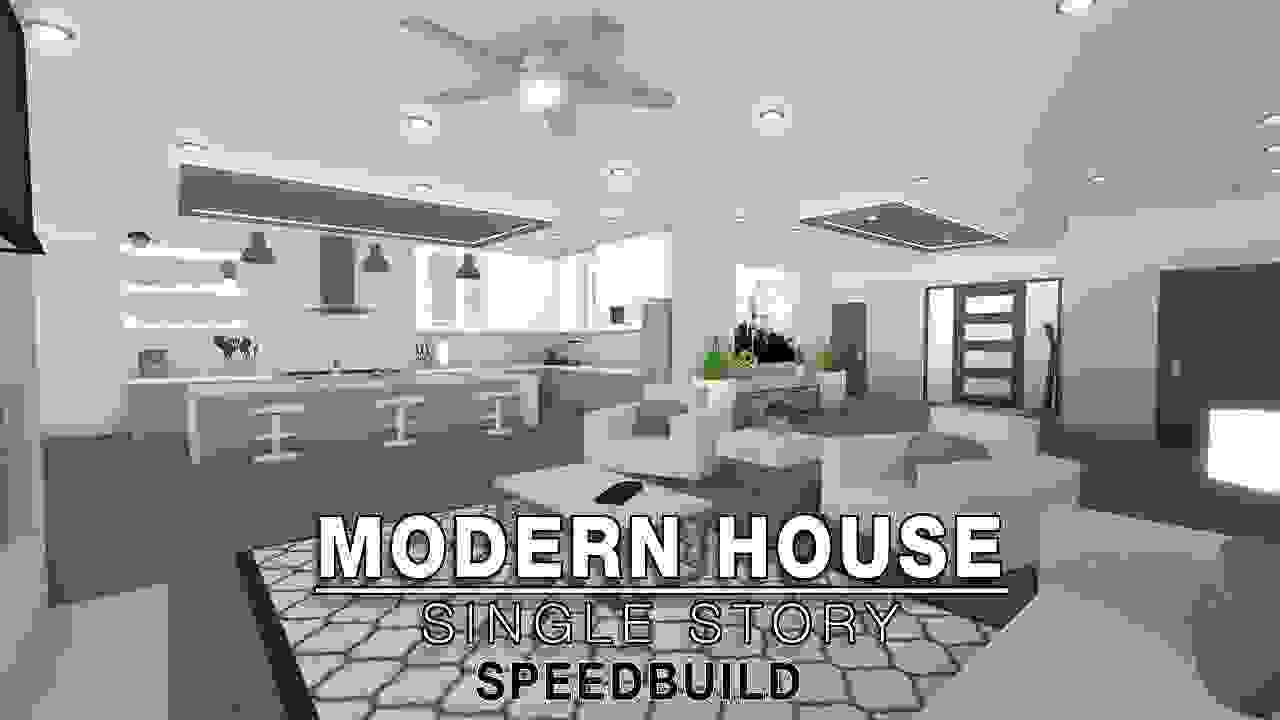 White Modern Mansions Bloxburg