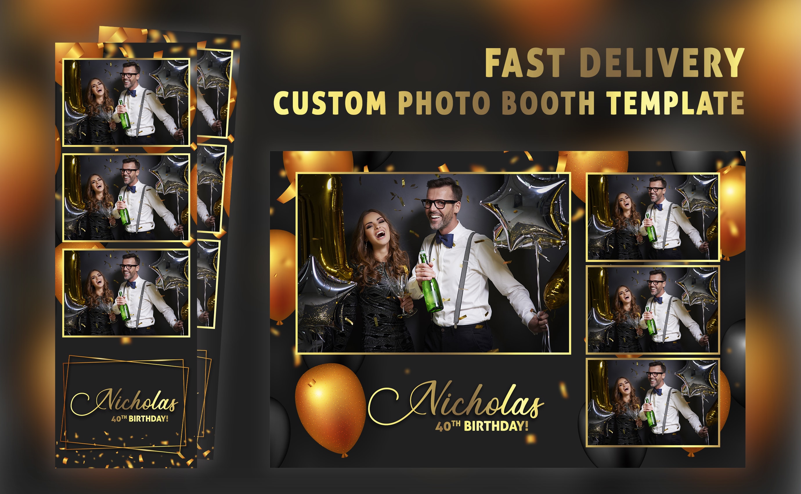 Create Photo Booth Template By Vikingdev27 Fiverr