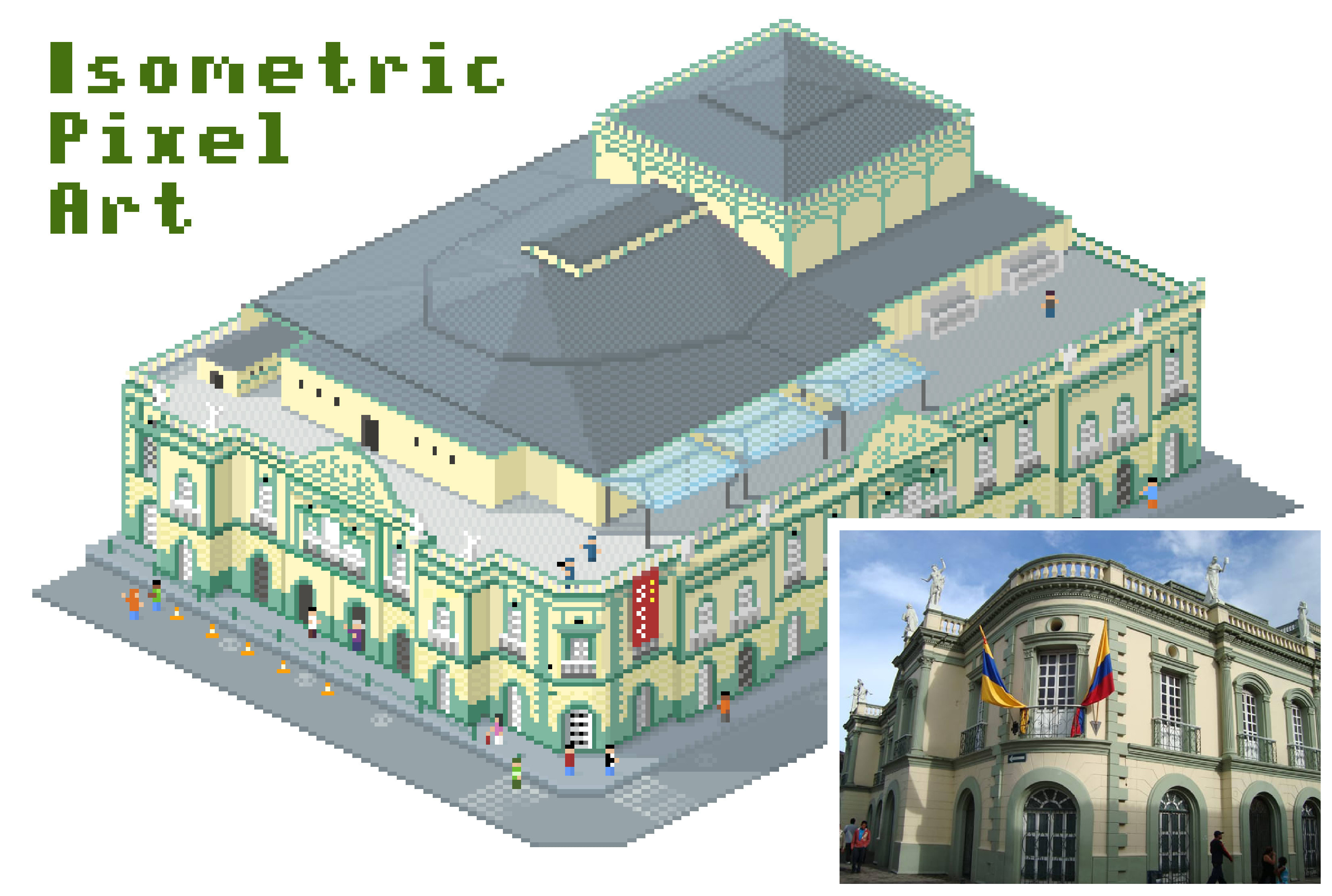 Create an Isometric Pixel Art House in Adobe Photoshop