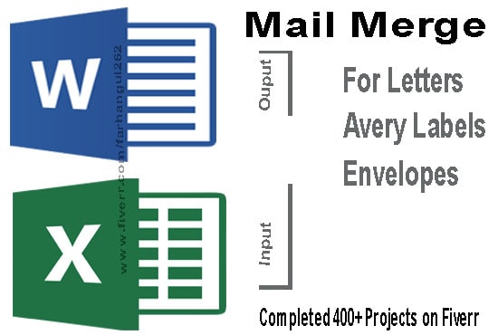 merging excel and word for labels